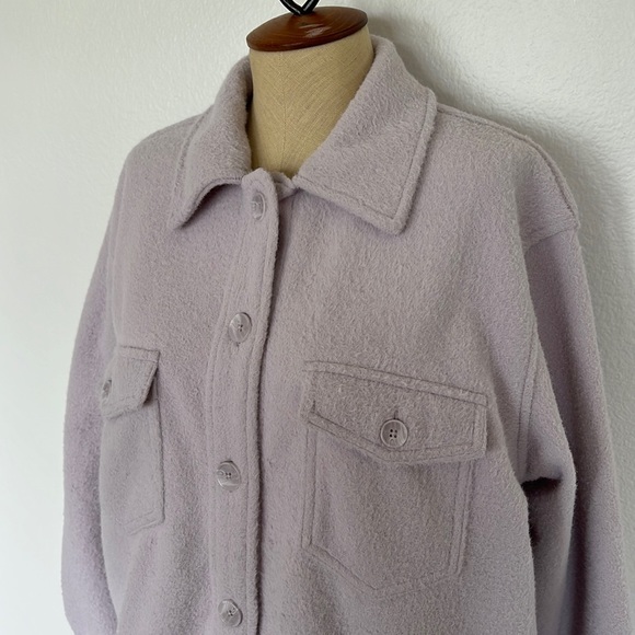 Joie Button Up Shacket Purple Size L - Picture 2 of 7